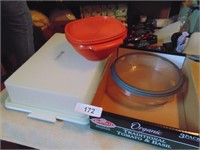 Tupperware Cake Carrier, Bowl & Other