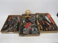 3 Trays Misc. Tools Including Garden Tools