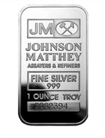 1 oz Johnson Matthey Silver Bar (Secondary Market)