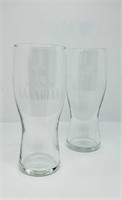 10 MOLSON CANADIAN 300ML DRINK GLASSES, NEW