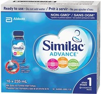 Similac Advance Step 1 Baby Formula, CASE OF 16