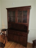 2pc. China Cabinet 2 Doors Over 2 Drawers over 3