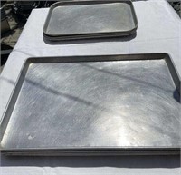 7X ASSORTED SIZE BAKING TRAYS