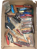 Approx (50 Pcs) Assorted Folding Knives & Blades