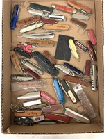 Approx (49 Pcs) Assorted Folding Knives & Blades