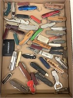 Approx (49 Pcs) Assorted Folding Knives & Blades