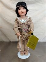 Native American drummer doll