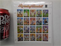 (20) Legends of Baseball 33c US Postage Stamps