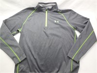 Men's Under Armor Shirt, Sz XL, Gray w/Lime Green