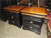 (2X) 3 DRAWER W/PULLOUT WRITING TABLE NIGHT STDS