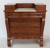 Late 1800s Empire Marble Inset Chest