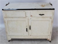 Vintage Painted Kitchen Cabinet - AS IS - no top