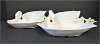 Swan decorative dishes by Fitz & Floyd