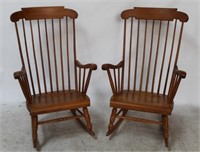 Pair Matching S. Bent Bros Colonial Rockers