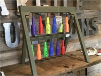 Shooting Target Stand with Bottles