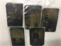 5 1856-1867 Tintype Photos