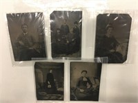 5 1856-1867 Tintype Photos