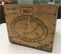 Vintage Wooden Canadian Butter Box
