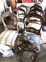 6 Antique Chairs