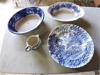 Flo Blue Bowls & Ridgeway Ironstone Plates