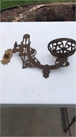 Victorian wall bracket for oil lamp
