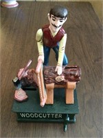 Woodcutter Cast Action Coin Bank