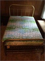 Double Vintage Bed, Mattress and Box Springs