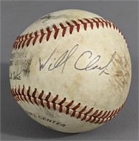 Autographed Will Clark Baseball