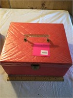 Sewing Box, Knitting Needles and Sundries