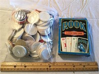 Vintage Playing Cards and Plastic Chips