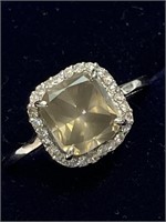 Certified  Diamond(2.3Ct,Vs,Fancy Greyish Gree) 26