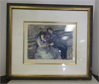 Signed Barbara A. Wood Lithograph #d 219/350