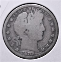 1898 O BARBER HALF DOLLAR  G