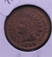 1899 INDIAN HEAD CENT XF
