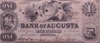1861 GEORGIA DOLLAR REMAINDER NOTE VF