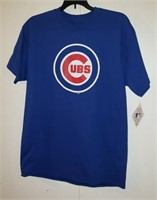 NEW Chicago Cubs Men's Blue Plain Logo T-Shirt XL
