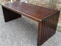 44 INCH MAHOGANY WOOD BENCH