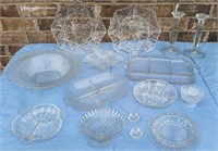 15 PIECE LOT OF TABLE GLASSWARE