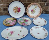 7 PIECE LOT OF FINE BAVARIA CHINA PLATES