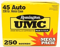 200 Rounds Remington UMC .45 ACP Ammunition