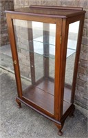 MAHOGANY WOOD DISPLAY CABINET