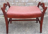 MAHOGANY  VANITY STOOL