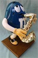 M & M DISPENSER BLUES SAX PLAYER