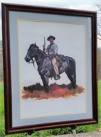 CIVIL WAR FRAMED PRINT - CONFEDERATE