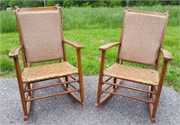 PAIR OF ROCKING CHAIRS