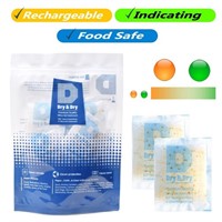 5 Gram [50Packs] "Dry & Dry" Food Safe Orange