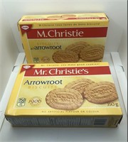 2 packs m. Christie arrowroot biscuits 350g each