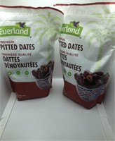 2 packs Everland Whole Pitted Dates, 908g each