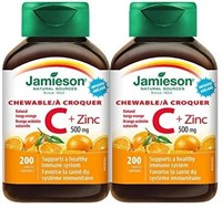 Sealed Jamieson Vitamin C and Zinc 500mg 200