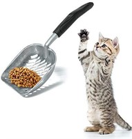 Sealed Cat Litter Scoop Long Handle Metal Cat